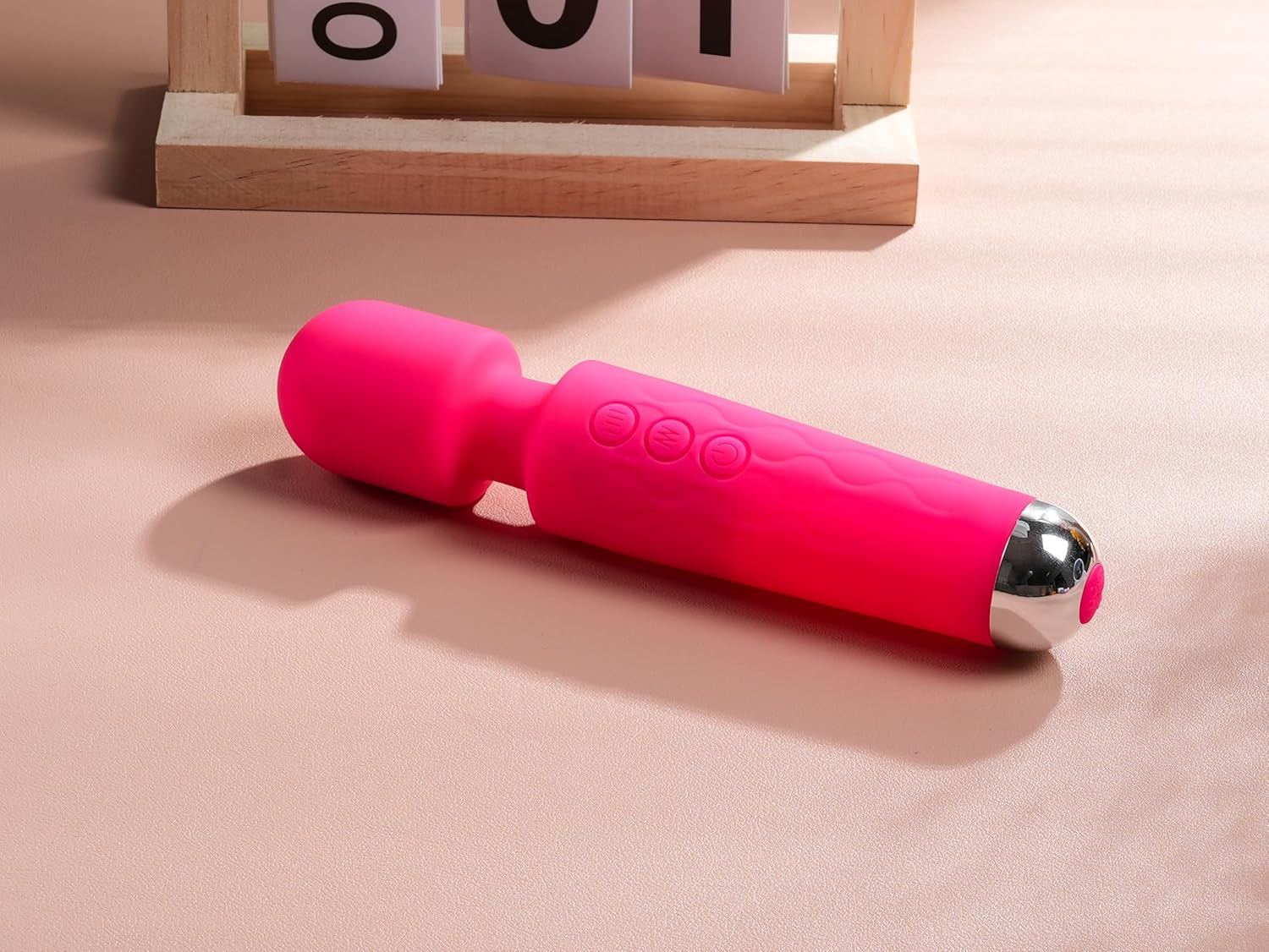 Vibrator Wand,Adult Sex Toy Wand, G Spot Dildo, Clit Vibrator, Sex Vibrators,Clitoris Stimulation,With 8 Speeds & 20 Patterns,Fully Waterproof,Vibrating Wand for Her Pleasure (Rose Red)
